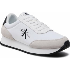 Sneakersy Calvin Klein Jeans Retro Runner Su-Ny Mono YM0YM00683 White/Black 0K4