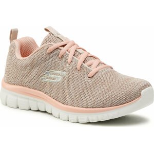 Boty Skechers Twisted Fortune 12614/NTCL Natural/Coral