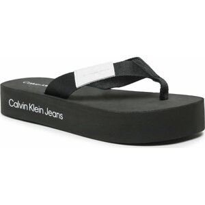 Žabky Calvin Klein Jeans Flatform Flipflop YW0YW00993 Black BDS